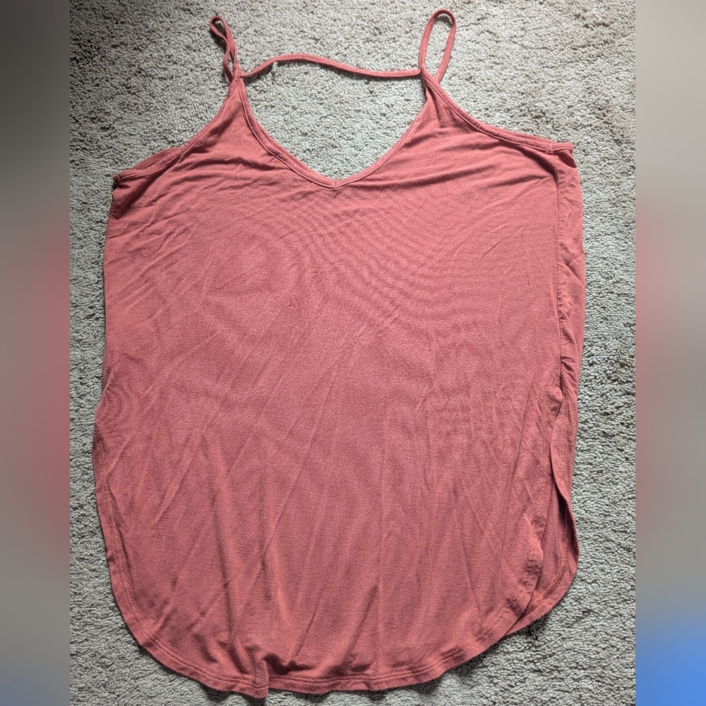 Z Supply Pink Relaxed Backless Tank Top